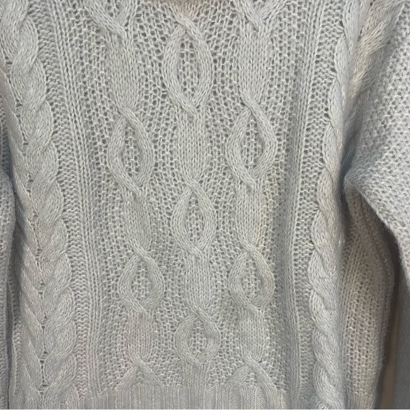 Everlane Cloud Cable Knit Alpaca Wool Blend Crew Neck Sweater - Picture 10 of 14